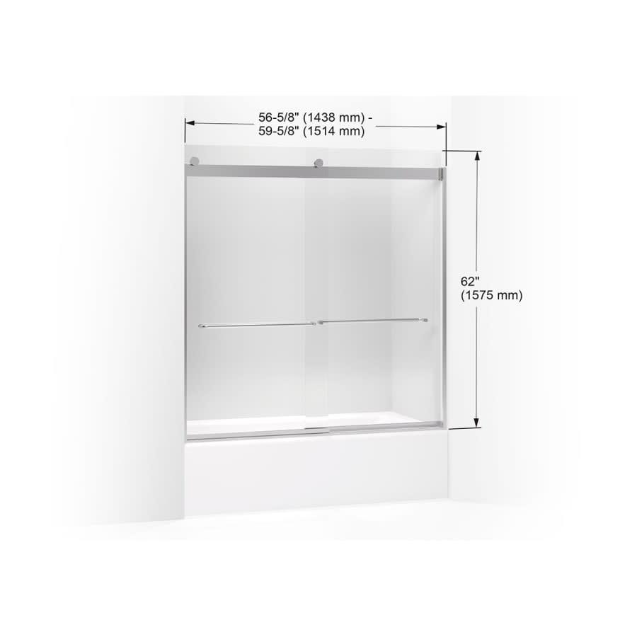 Levity 62" High x 59-5/8" Wide Bypass Frameless Tub Door with Clear Glass - jubmm1ek4qx5vm9udz8t@2x.jpg