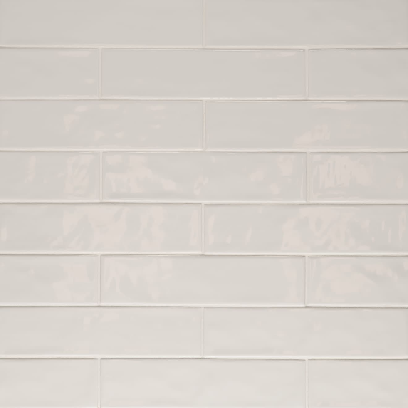 Clara 2.75" x 11" Glossy Porcelain Tile in Grey