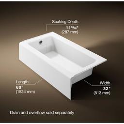 Bellwether Collection 60" Three Wall Alcove Bath Tub with Integral Apron and Left Hand Drain - jvenreye0j3gncd83dbm@2x.jpg