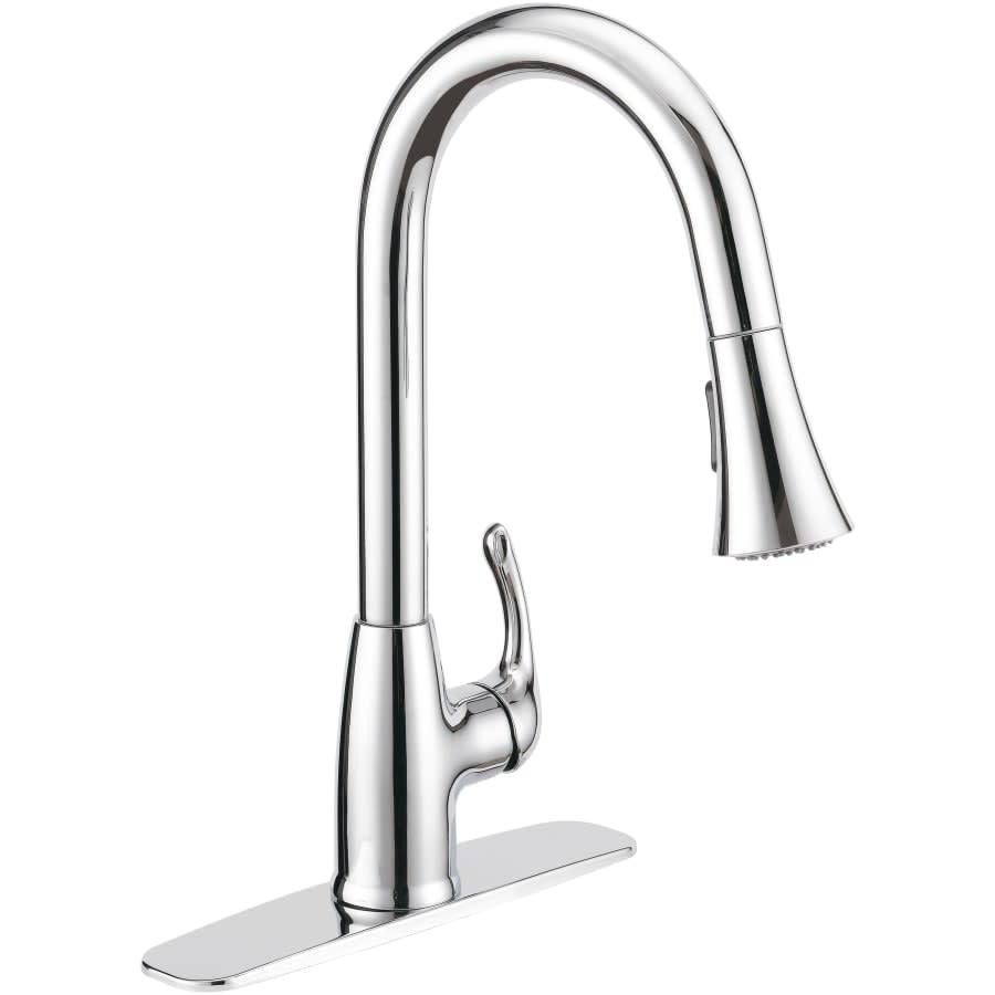 Kirkham 1.75 GPM Single Hole Pull Down Kitchen Faucet - Includes Escutcheon - jvz6amrdthjagnvszrmr@2x.jpg