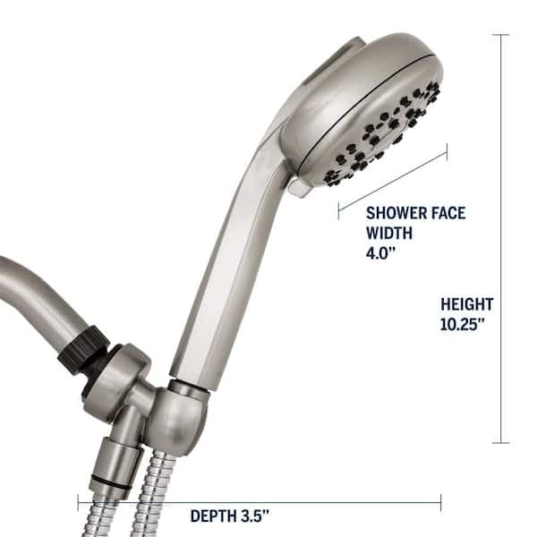 Waterpik 7-Spray Wall Mount Handheld Shower Head 1.8 GPM in Brushed Nickel XDL-769ME - jwwysdlx63xj4txxcw19@2x.jpg