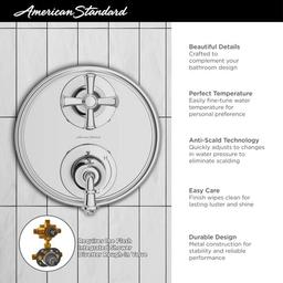 Delancey 3 Function Pressure Balanced Valve Trim Only with Double Cross Handle, Integrated Diverter - Less Rough In - jysgwciifhmaa6qwfa10_x500.jpg