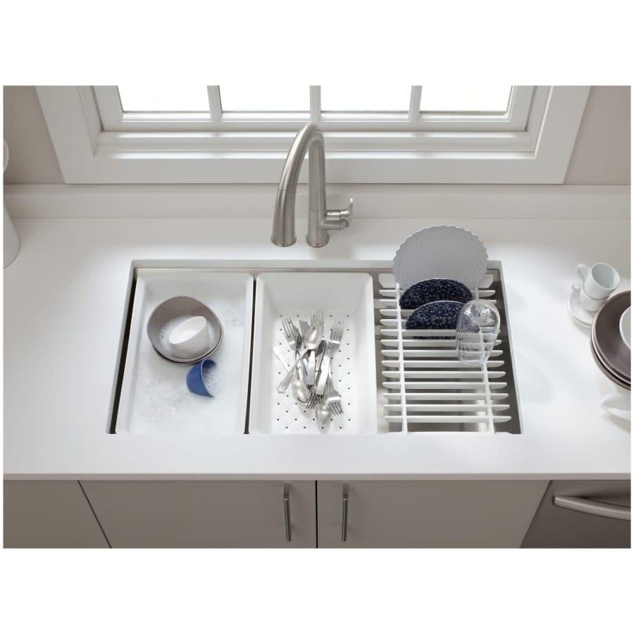 Prolific 29" Undermount Stainless Steel Single Basin Kitchen Sink with SilentShield Technology, Bamboo Cutting Board, 2 Multipurpose Racks, Colander, and Washbin - jzzsxo3g4roftwdermgi@2x.jpg