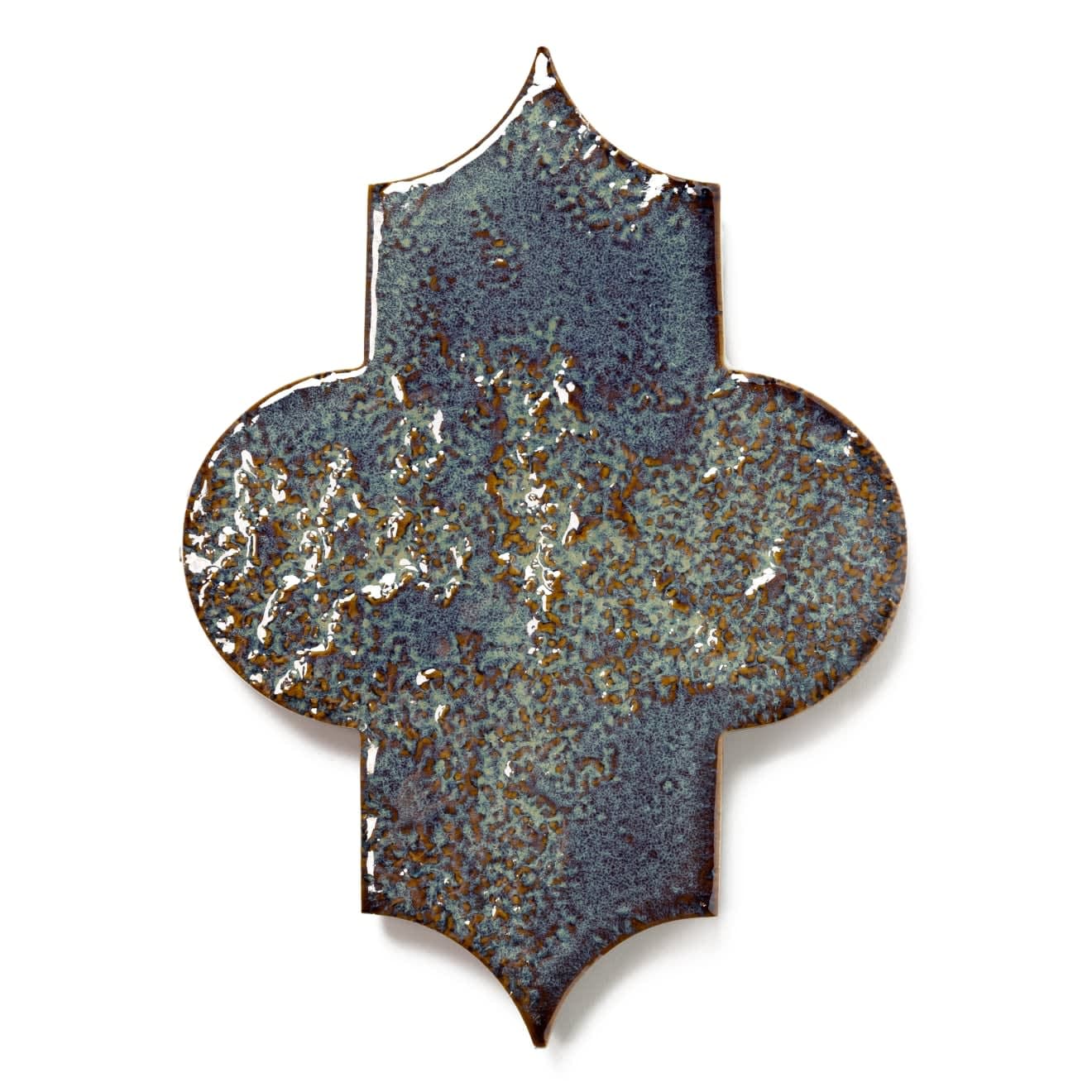Lantern 3" x 8" Glossy Porcelain Tile in Cobalt