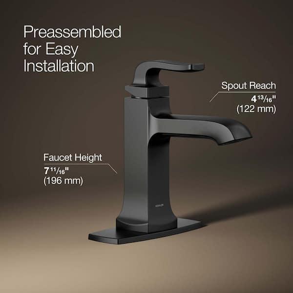 KOHLER Rubicon Single Hole Single Handle Bathroom Faucet in Matte Black R29402-4D-BL - k7rnhtmbd4e8eoutwxfs@2x.jpg