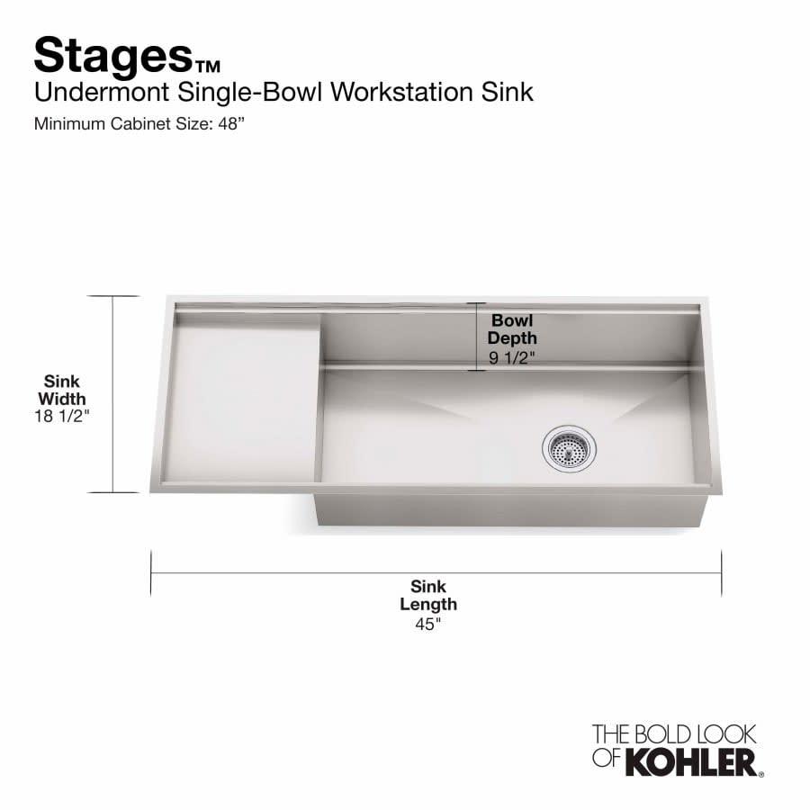 Stages 45" Single Basin Under-Mount 16-Gauge Stainless Steel Kitchen Sink with SilentShield - kcnignpvv0sh30cof6zz@2x.jpg