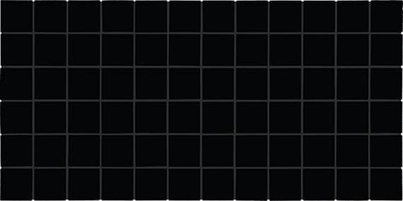 Color Wheel Mosaic Black Straight Joint 1X6 Glossy