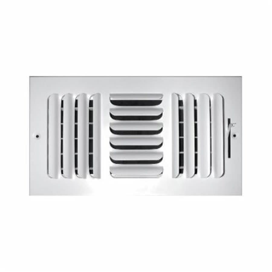 3-Way Curved Blade Supply Register, 10 x 6 in, Horizontal Blades, 7/8 in Spacing, Multi Shutter Damper, Steel, White - kcybabkbznopecdmjcrf@2x.jpg