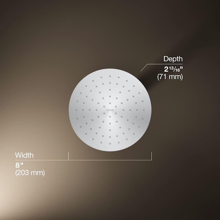 Contemporary Round 8" Single Function 2.5 GPM Rainhead with MasterClean Sprayface and Katalyst Air-Induction Technology - kdptdilojhowgdjyr9ub@2x.jpg