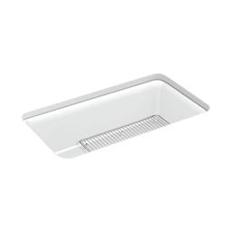 Cairn® Single Bowl Kitchen Sink, Under Mount, 33-1/2 x 18-5/16 in, 9-1/2 in Bowl Depth, Neoroc® Composite, Matte White - keg4s6ajwolmkhnhenrh@2x.jpg