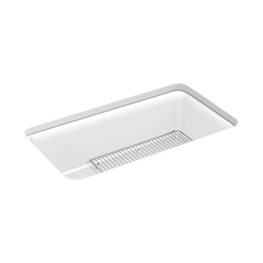Cairn® Single Bowl Kitchen Sink, Under Mount, 33-1/2 x 18-5/16 in, 9-1/2 in Bowl Depth, Neoroc® Composite, Matte White - keg4s6ajwolmkhnhenrh@2x.jpg