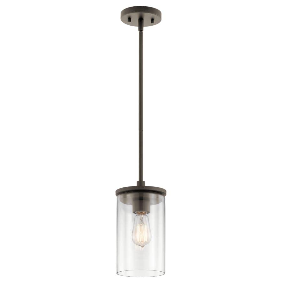 Crosby Single Light 6" Wide Mini Pendant with Clear Glass Shade - khgdemremhj60yzevcqi@2x.jpg