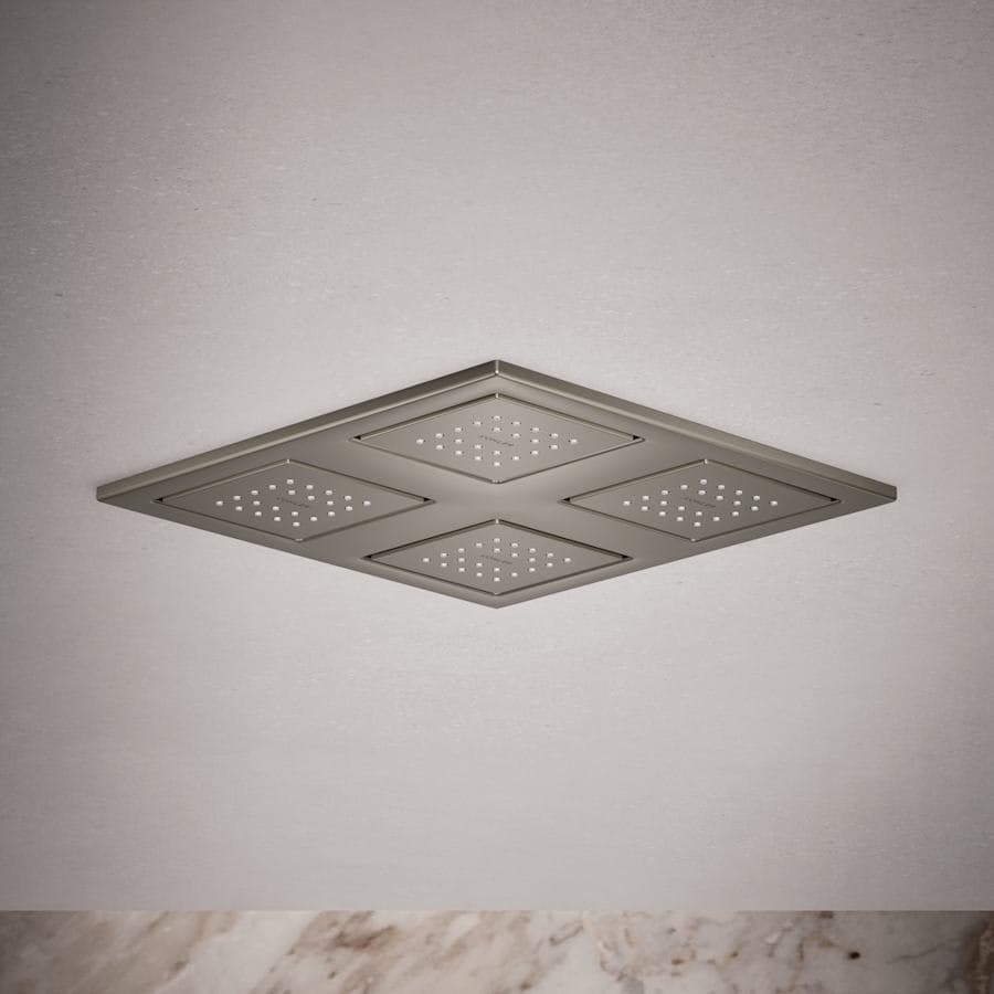 WaterTile Rain 9-7/8" Square 2.4 GPM Overhead Showering Panel with Four 22-Nozzle Fully Adjustable Sprayheads Featuring MasterClean Sprayfaces - kic6fklas54hpkjctwiw@2x.jpg