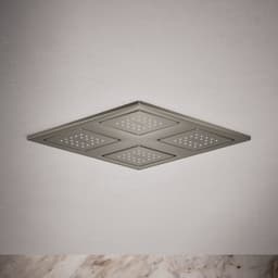 WaterTile Rain 9-7/8" Square 2.4 GPM Overhead Showering Panel with Four 22-Nozzle Fully Adjustable Sprayheads Featuring MasterClean Sprayfaces - kic6fklas54hpkjctwiw@2x.jpg