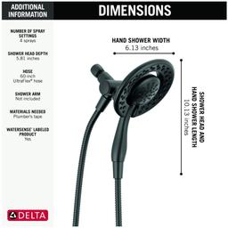In2ition 1.75 GPM 2-in-1 Multi Function Shower Head and Hand Shower with 60" Hose - Limited Lifetime Warranty - kifa6xkks52edkl6jkto@2x.jpg