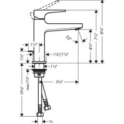 Metropol 1.2 (GPM) Single Hole Bathroom Faucet with Loop Handle and Pop-Up Drain - Limited Lifetime Warranty - kjjim019pazqq5fmuoyo@2x.jpg