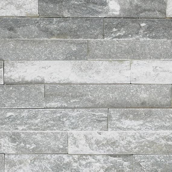 Stacked Stone Mountain Glacier Stacked, Natural Cleft 6X24