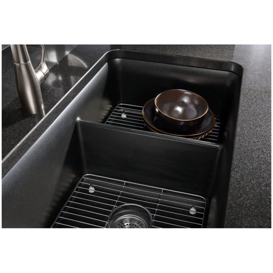 Cairn 33-1/2" Undermount Double Equal Bowl Neoroc Granite Composite Kitchen Sink with Right Sink Rack Included - kjwwxnogmybig7yvd0ox@2x.jpg