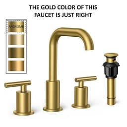 androme 8 in. Widespread 2-Handle Bathroom Sink Faucet with 360° Swivel Spout, Pop Up Drain in Gold H0301G - kkrzwnr8rgnohdsrewws@2x.jpg