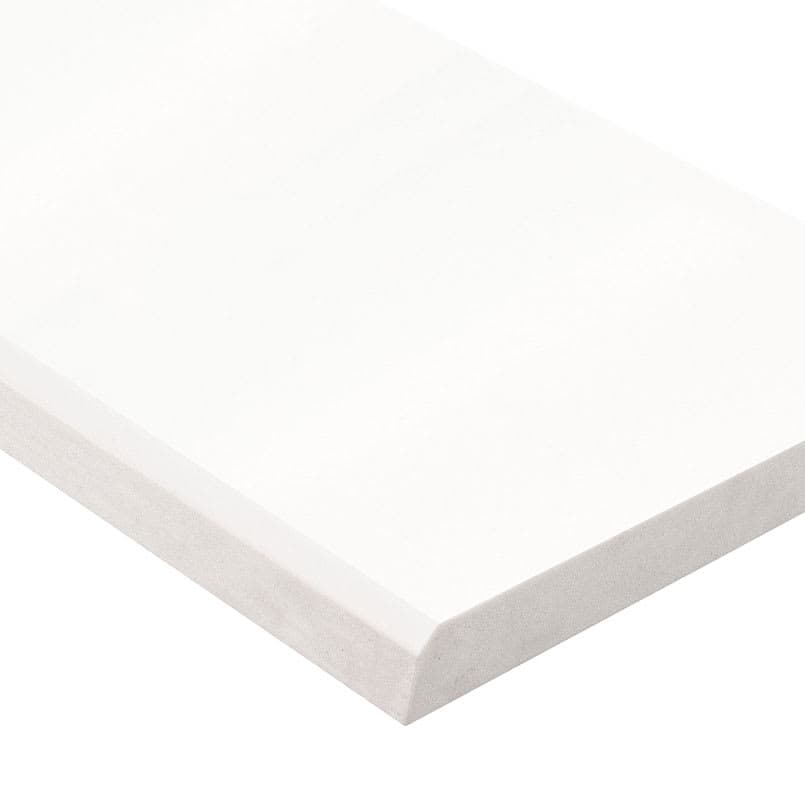 BRIGHT WHITE 6X37X0.62 SINGL BVL POL-ENG