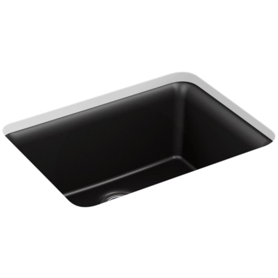 Cairn 24-1/2" Undermount Single Bowl Neoroc Granite Composite Kitchen Sink with Bottom Sink Rack - kohler-28001-cm1@2x.jpg
