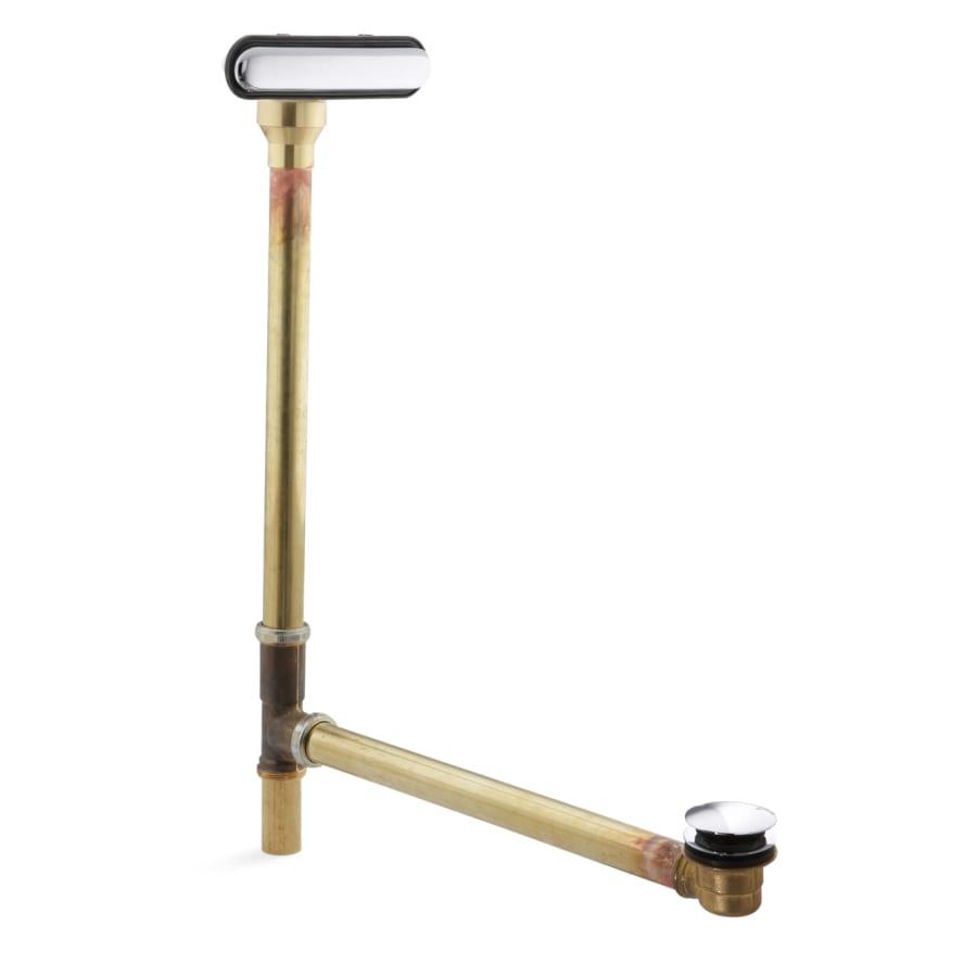 Clearflo 1-1/2" Toe-Tap Tub Drain Kit - with Brass Slotted Overflow - kohler-7271-cp@2x.jpg