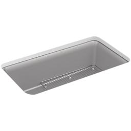 Cairn 33-1/2" Undermount Single Bowl Neoroc Granite Composite Kitchen Sink with Bottom Sink Rack - kohler-8206-cm4@2x.jpg
