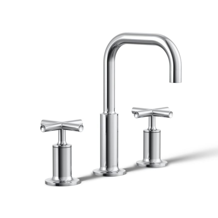 Purist 1.2 GPM Widespread Bathroom Faucet with Pop-Up Drain Assembly - kohler-k-14406-3-cp-106470@2x.jpg