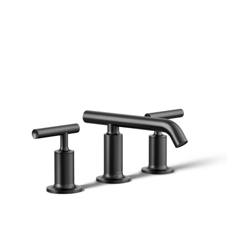 Purist 1.2 GPM Widespread Bathroom Faucet with Pop-Up Drain Assembly - kohler-k-14410-4-bl-106470@2x.jpg