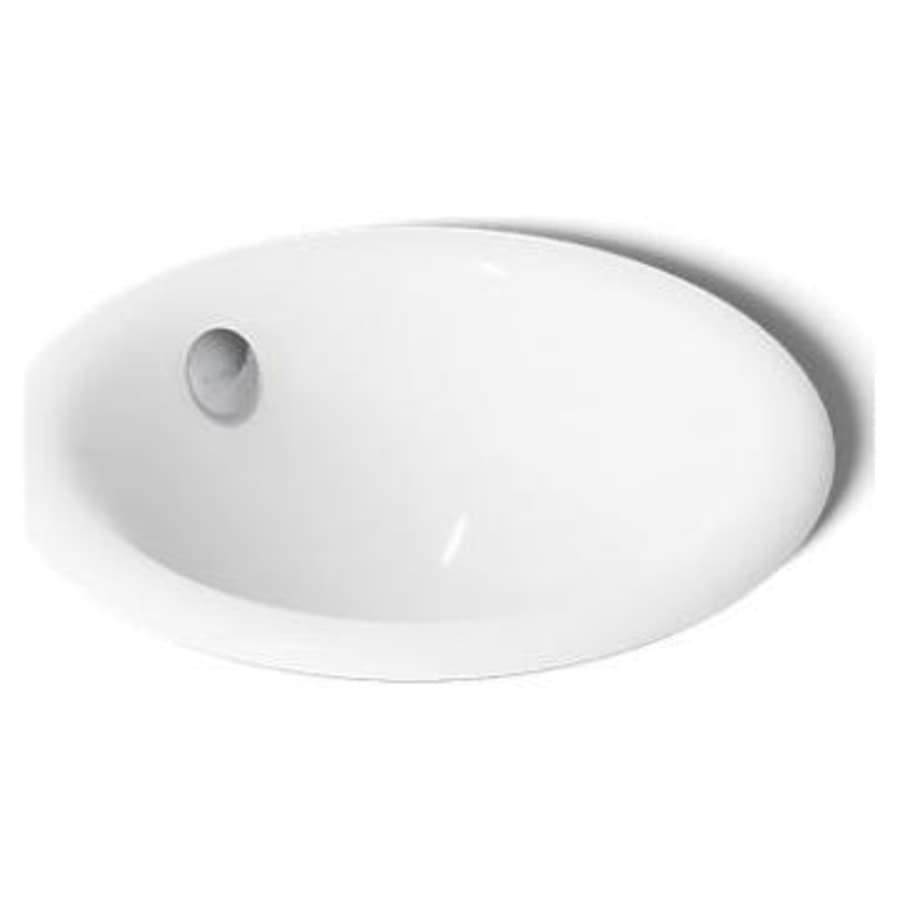 Iron Plains 12" Cast Iron Drop-In or Undermount Bathroom Sink with Overflow