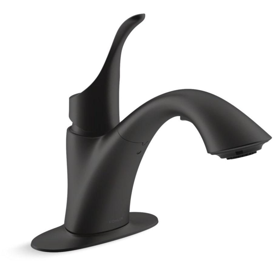 Simplice 4 GPM Deck Mounted Single Handle Two-Function Laundry Faucet with Sweep Spray Technology - kohler-k-22035-bl-9468805@2x.jpg