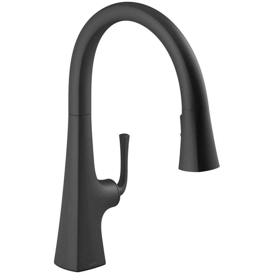 Graze 1.5 GPM Single Hole Pull Down Kitchen Faucet - kohler-k-22062-bl-3984034@2x.jpg