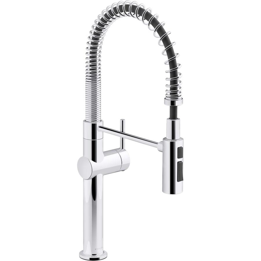 Crue Semi-Professional Single Hole Kitchen Faucet with Three-Function Spray Head - kohler-k-22973-cp-3211939@2x.jpg