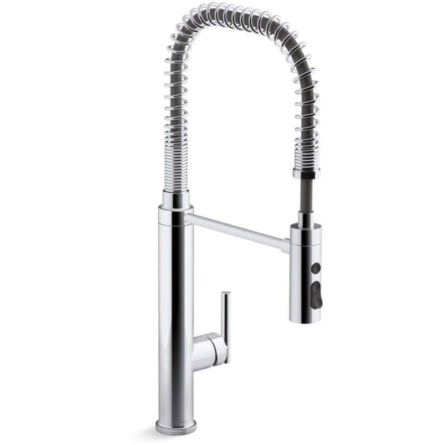 Purist 1.5 GPM Single Hole Pre-Rinse Kitchen Faucet with Sweep Spray, DockNetik, and MasterClean Technologies - kohler-k-24982-cp-3313715@2x.jpg