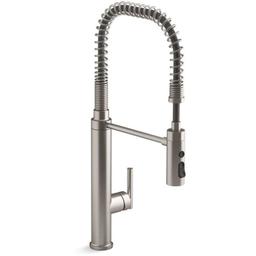 Purist 1.5 GPM Single Hole Pre-Rinse Kitchen Faucet with Sweep Spray, DockNetik, and MasterClean Technologies - kohler-k-24982-vs-3313715@2x.jpg