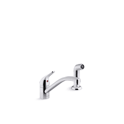 Jolt 1.5 GPM Single Hole Kitchen Faucet - Includes Side Spray Escutcheon - kohler-k-30614-cp-541499@2x.png