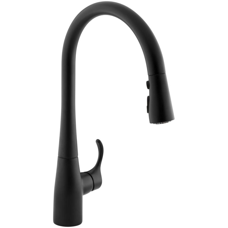 Simplice 1.5 GPM Single Hole Pull Down Kitchen Faucet - Includes Escutcheon - kohler-k-596-bl-455@2x.jpg