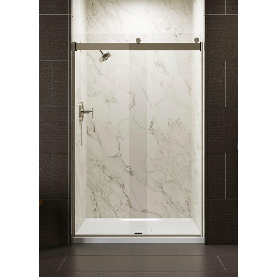 Levity 74" High x 47-5/8" Wide Bypass Semi Frameless Shower Door with Clear Glass - kohler-k-706008-l-mx-1250727@2x.jpg