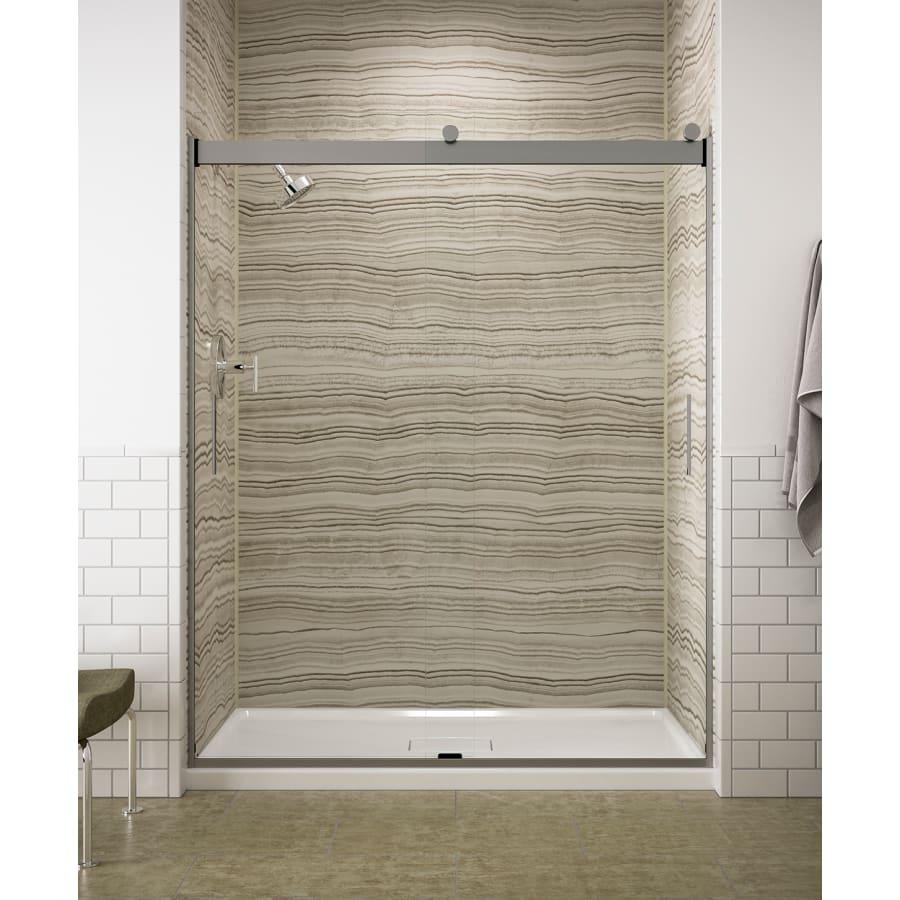 Levity 74" High x 59-5/8" Wide Bypass Semi Frameless Shower Door with Clear Glass - kohler-k-706009-l-sh-1250727@2x.jpg