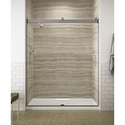Levity 74" High x 59-5/8" Wide Bypass Semi Frameless Shower Door with Clear Glass - kohler-k-706009-l-sh-1250727@2x.jpg
