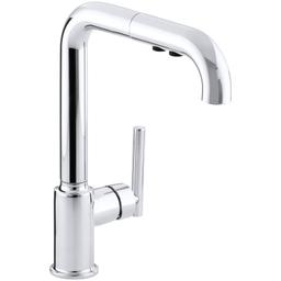 Purist 1.5 GPM Single Hole Pull Out Kitchen Faucet - kohler-k-7505-cp-601@2x.jpg