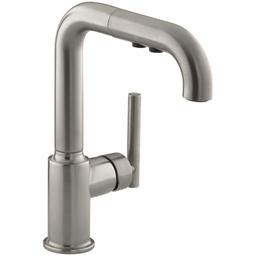 Purist 1.5 GPM Single Hole Pull Out Kitchen Faucet - kohler-k-7506-vs-607@2x.jpg