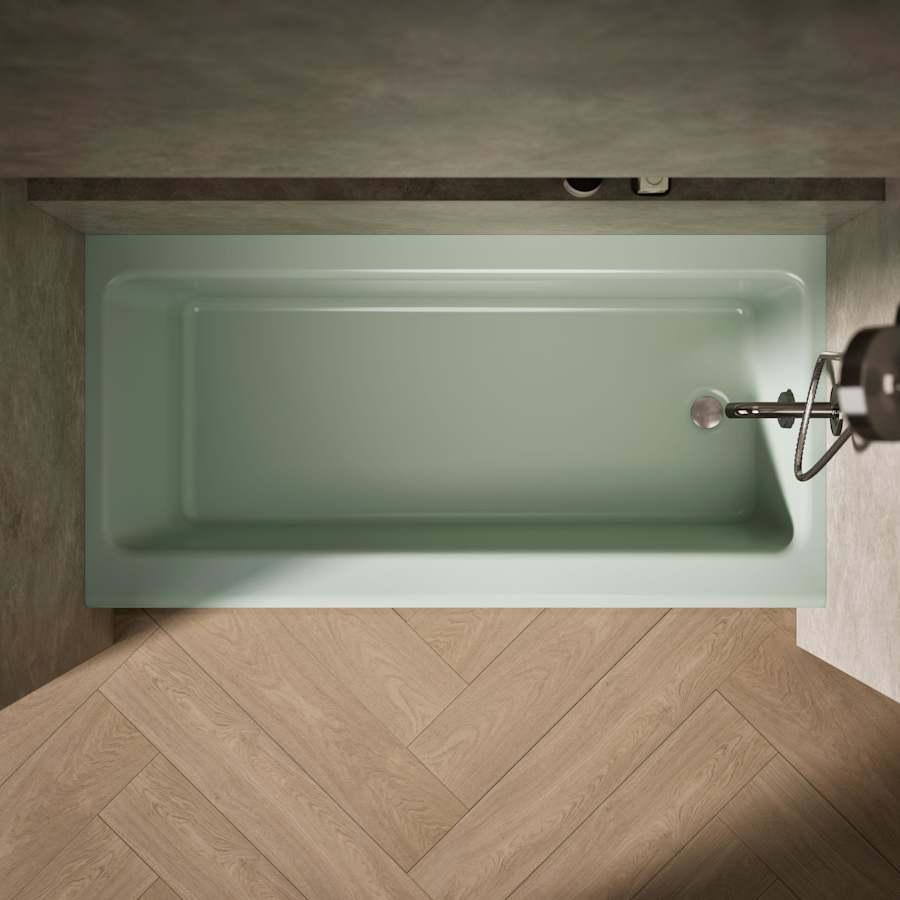 Bellwether Bath Tub 60" L x 30 1/4" W Cast Iron Soaking for Three Wall Alcove Installations with Integral Apron and Right Drain - kohler-k-838-alternate-image-839@2x.jpg
