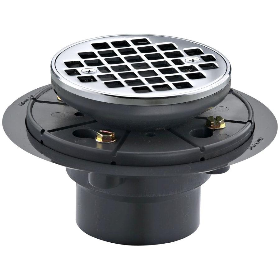 Clearflo Round Design Tile-In Shower Drain - kohler-k-9135-cp-8215601@2x.jpg