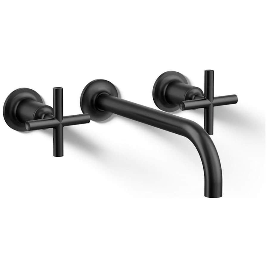 Purist 1.2 GPM Wall Mounted Widespread Bathroom Faucet - kohler-k-t14414-3-bl-8661310@2x.jpg