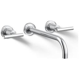 Purist 1.2 GPM Wall Mounted Widespread Bathroom Faucet - kohler-k-t14414-4-cp-8661310@2x.jpg