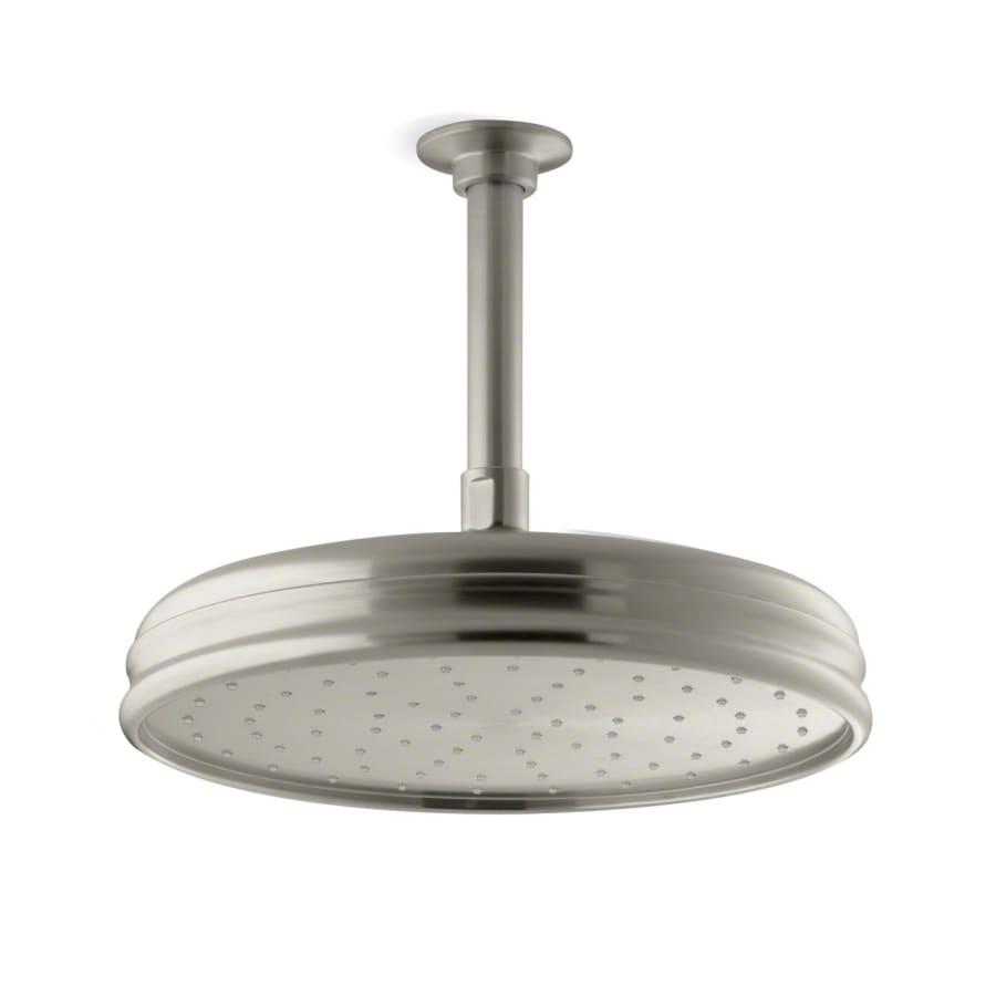 Traditional Round 10" Single Function 2.5 GPM Rainhead with MasterClean Sprayface and Katalyst Air-Induction Technology - kohler_13693_bn_45@2x.jpg