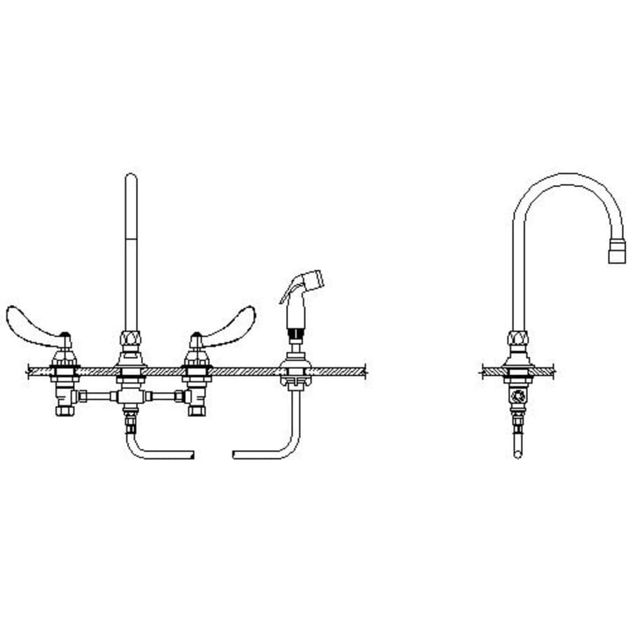 Double Handle 1.5GPM Ceramic Disc Below Deckmount Kitchen Faucet with Blade Handles Side Spray Gooseneck Spout and Vandal Resistant Aerator from the Commercial Series - kpcqsbmtzlbdvuyi6z9a@2x.jpg