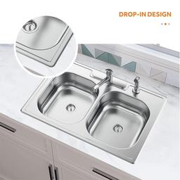 33 in. Drop-In 50/50 Double Bowl 20 Gauge Stainless Steel Kitchen Sink with Faucet - kpuih3drpzbaipishc3e@2x.jpg
