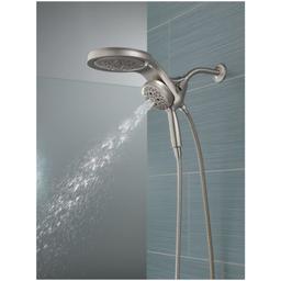 Universal Showering Round 2.5 GPM Multi Function 2-in1 In2ition Shower Head and Hand Shower with Touch Clean, H2Okinetic and MagnaTite Technology - kq4rjwftf29ak3loynrd@2x.jpg